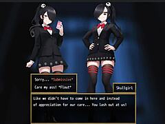 Femuzero skullgirl dominates with trampling and intense facesitting