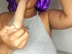 caramel-melony serves huge melons with blowjob lips for breakfast