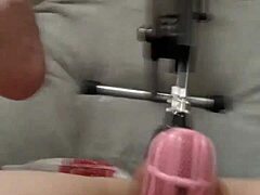 Newbie submissive slut tries a fucking machine for the first time. Her wild journey starts with intense submission.
