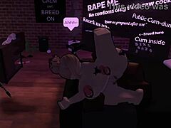 Puta en Roblox FOLLANdo hard with a big black cock in wild action