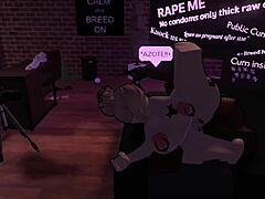 Puta en Roblox FOLLANdo hard with a big black cock in wild action