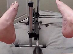 Newbie submissive slut tries a fucking machine for the first time. Her wild journey starts with intense submission.