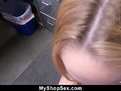 Officer Mike Catches Athena's Secret, Demands Her Pussy Payment - MyShopSex