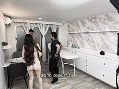 Wow! Juan Bustos Voyeur 01 - Karolin Gomezxx & Millan Rodriguez in Hot Latina Teen Action Behind the Porn Scenes!