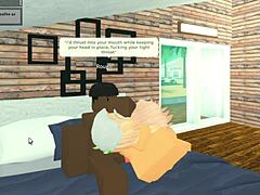 roblox slut gets deep throat by bbc