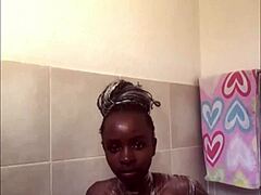 19yr old nympho teases in sensual bath. fondling my petite nude ass turns me on!
