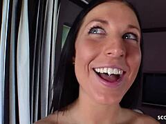 Big Natural Tits Teen Raquel in First Porn Casting Talk.