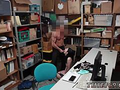 Teenage ebony girl caught masturbating and squirting while punished in garage