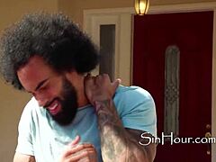 Bad Ass Masseuse Rides Client Hard in Pickup Bed Outdoors.