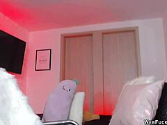 busty amateur angel works dildo hard on live cam