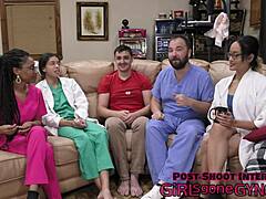 Guilty Aria Nicole and Channy Crossfire in Fetish Hospital Scene