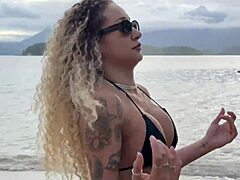 intriguing adventures of black couple with beach stranger