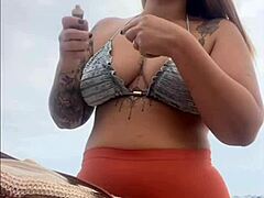 I'm at the beach, swollen and wet, ready for some action!