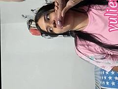 horny stepmom lures stepson and gulps every drop