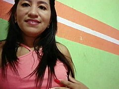 Morena's so aroused she touches herself just for you in steamy Spanish video.