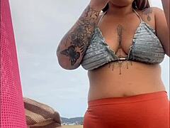 I'm at the beach, swollen and wet, ready for some action!