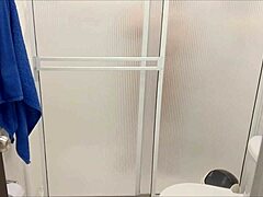 Latina Stepmom Caught on Camera Showering in Homemade Video Clip.