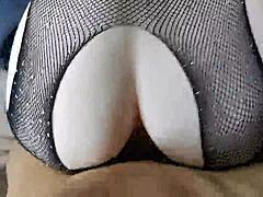 Oh My, I Slowly Slide My Hard Cock into Her Oiled Big Ass with Deep Moans!