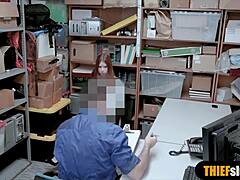 Cute redhead teen shoplifter caught and punished hard! 😱