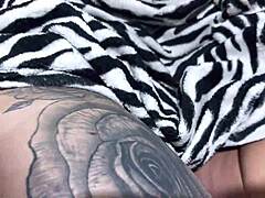 Me and my stepsister licking wet until stepbrother joins to pound my pussy and her ass under covers till he cums inside!