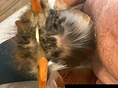 Cute Costumed Girl Takes Rough Facefucking