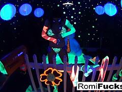 Man, Romi Rain and Dani got black-light lesbian vibes! 🔥