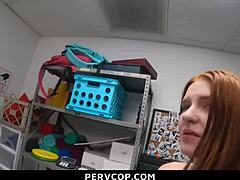 repeat thief caught and punished hard in the back room by pervcop.