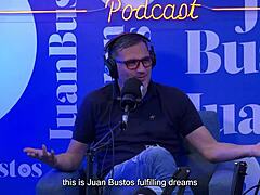 Lina Henao bangs hard, living out her military fantasy on Juan Bustos podcast