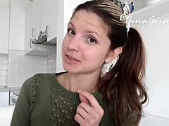 Gina Gerson shares intimate homevideo interview for fans.
