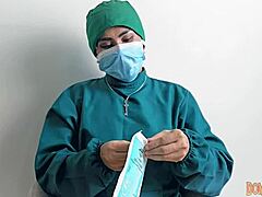 Hey, do you get off on latex gloves in a hospital setting?