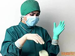 Hey, do you get off on latex gloves in a hospital setting?