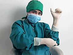 Hey, do you get off on latex gloves in a hospital setting?