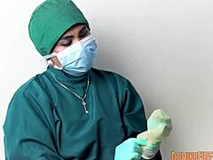 Hey, do you get off on latex gloves in a hospital setting?