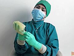 Hey, do you get off on latex gloves in a hospital setting?