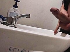 can my huge cock handle this sink rest before a massive cumshot explosion?