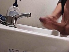 can my huge cock handle this sink rest before a massive cumshot explosion?