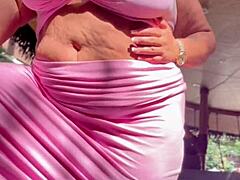 Curious how a BBW milf teases on a holiday getaway?