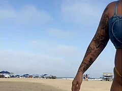 African Flasher Stuns Onlooker at Beach