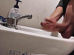 can my huge cock handle this sink rest before a massive cumshot explosion?