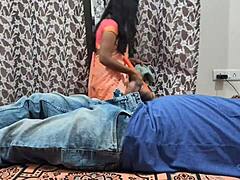 Desi girl from village to Mumbai gets roughly banged by owner with Hindi audio