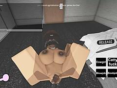 raw roblox porn with wild whore getting it on hard