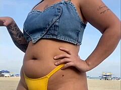 African Flasher Stuns Onlooker at Beach