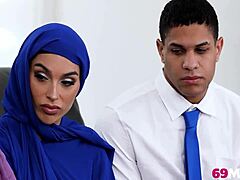 hijab-wearing hot milfs dive into a secret pussy-shattering affair