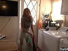 Dagfs - Blonde Teen Fucked Hard in Kitchen After Shopping
