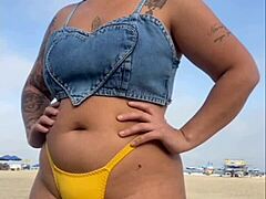 African Flasher Stuns Onlooker at Beach