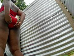 what's hiding in this amateur latina's beach cabin camera footage, so tempting?