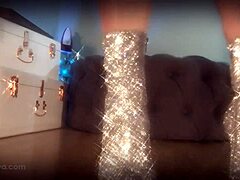 I’m obsessed with her sparkle boots dominating my every thought as her slave