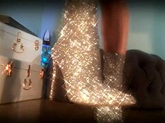 I’m obsessed with her sparkle boots dominating my every thought as her slave
