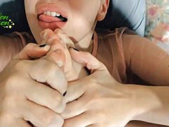 Dirty Talk and Wet Fetish Play with BBC and Feet