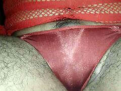 coconut oil dripping on her panties during solo play